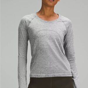 Lululemon long sleeve MINT colored running shirt